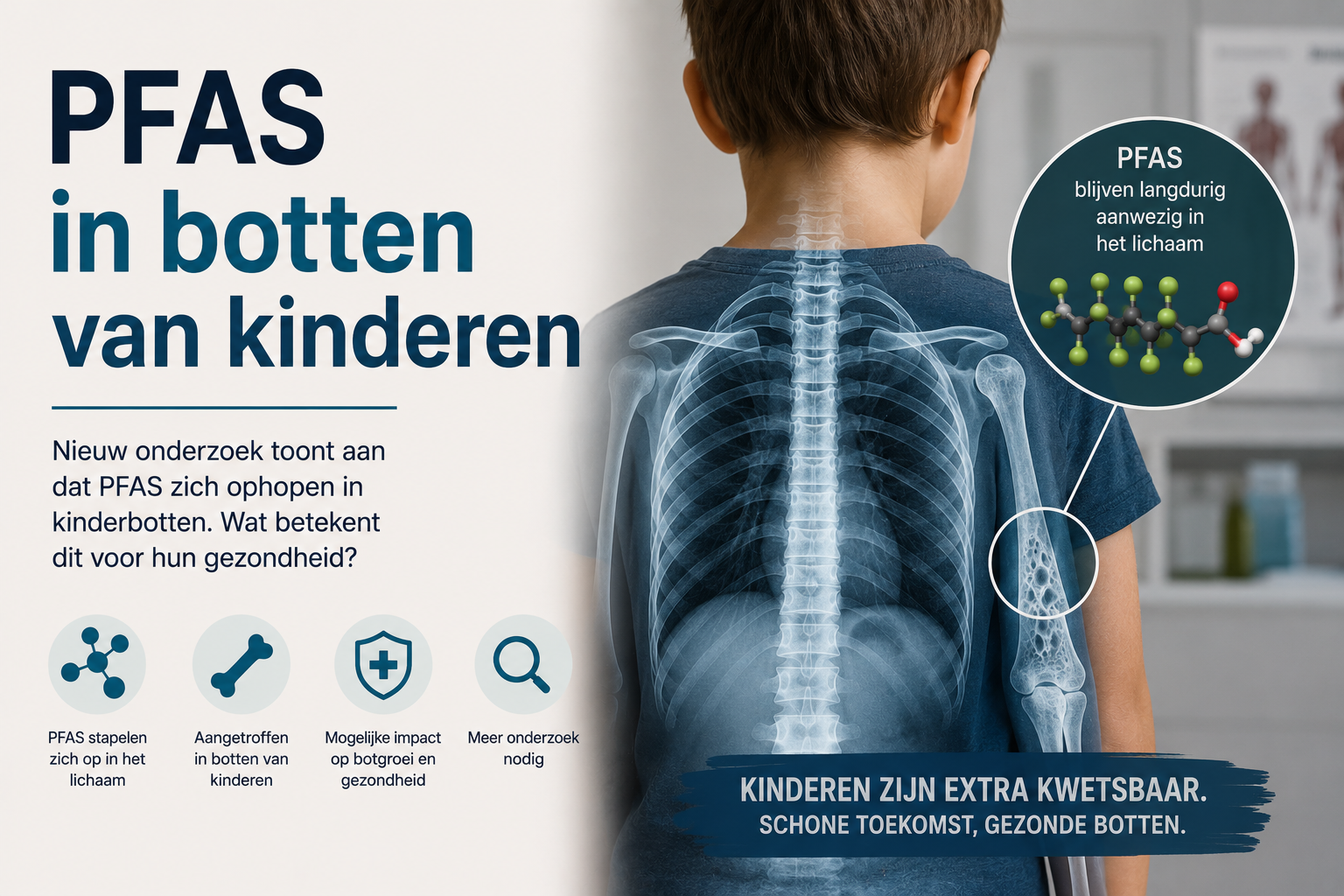 PFAS en de botten van je kind: wat zegt het nieuwe onderzoek?