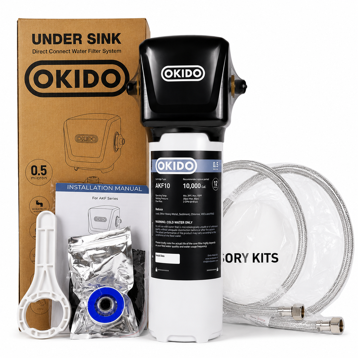 OKIDO AKF10 waterfilter, productafbeelding