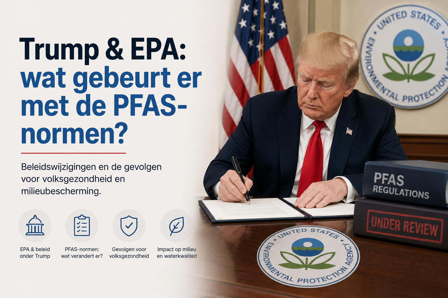 Trump schrapt PFAS normen voor drinkwater: waarom Europa de andere kant opgaat
